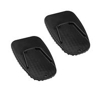 Be In Your Mind 2x Supporto Moto Stand Cavalletto Laterale Pad Antiscivolo Piastra PP Plastica Nero per Ghiaia Strada Morbido Terreno Esterna Erba Parcheggio