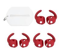 Be In Your Mind 3 paia di ganci per orecchie antiscivolo in silicone con custodia extra in silicone, accessori per auricolari compatibili con B-eats Studio Buds 2021, rosso