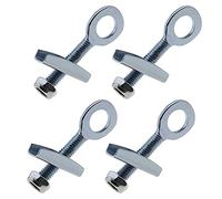 Be In Your Mind 4 Pezzi 12mm Diametro Acciaio Foro Tono Argento Tenditore Regolatore Asse Catena Con Viti Per Moto Biciclette Elettrombile