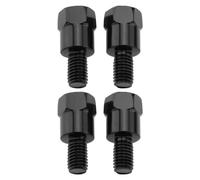Be In Your Mind 4 pezzi Adattatore per supporto specchietto moto M8 32 mm DX e SX 8 mm a 8 mm Filettatura Regolabile Viti per manubrio Specchietto con filettatura inversa per moto