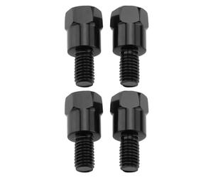 Be In Your Mind 4 pezzi Adattatore per supporto specchietto moto M8 32 mm DX e SX 8 mm a 8 mm Filettatura Regolabile Viti per manubrio Specchietto con filettatura inversa per moto
