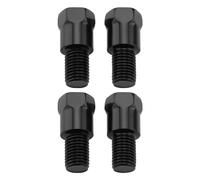 Be In Your Mind 4 pezzi M10 32mm Adattatore per supporto specchio moto M10 destro e sinistro 10mm a 10mm Viti di montaggio per manubrio con regolazione dell'altezza della filettatura inversa per moto