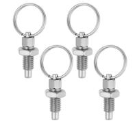 Be In Your Mind 4 Pezzi Stantuffo A Molla Acciaio Inossidabile Con Anello Trazione Filettatura M6x1 Lunghezza 12 Mm Diametro Esterno Perno 4 Mm Utilizzato Apparecchiature Armadietti Telaio