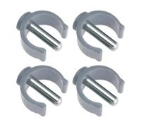 Be In Your Mind 4 Pezzi Walker C-clamp C-tipo Fibbia Accessori Compatibili Con Aidapt Commode Walker Perch Sgabello Tubo 22 Mm 25 Mm Lunghezza Perno Grigio