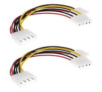 Be In Your Mind 4Pcs Computer ATX Alimentatore 5.25Inch Drive Y Splitter Cavo 4pin IDE 1 a 2 Estensione di Alimentazione per HDD DVD Fan Più Dispositivi