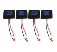 Be In Your Mind 4pcs DC 5V-15V 3 Gear Controllo della Temperatura Impermeabile Pulsante di Silicone Riscaldamento Abbigliamento Interruttore Adatto per Riscaldamento Elettrico Vestiti Cintura di