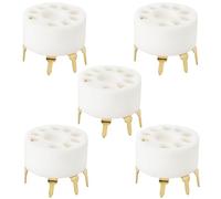 Be In Your Mind 5 Pezzi 9 Pin Tubo Elettronico Base PCB Tubo Presa Ceramica Placcata Oro Compatible Con 12AX7 12AT7 12AU7 Tubo A Vuoto Proteggere Tubo Pin Presa
