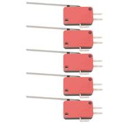 Be In Your Mind 5Pcs 3 Attuatore Terminale Micro Finecorsa con Leva Lunga Cerniera 16A 250V SPDT Interruttore Meccanico V-163-1C25 Applicazioni di Controllo Industriale Apparecchiature Elettroniche