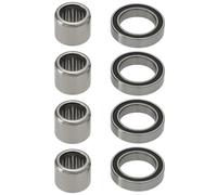 Be In Your Mind 8 cuscinetti per pedali per bicicletta compatibili con cuscinetti a sfera a scanalatura profonda LOOK KEO 6701-2RS 18 x 12 x 4 mm + cuscinetti a rullini HK0810 12 x 8 x 10 mm