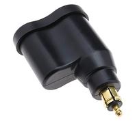 Be In Your Mind Adattatore USB per auto, compatibile con spina DIN Hella, caricabatterie doppio USB da 12 a 24 V, 3,3 A, adattatore di alimentazione per smartphone, tablet, fotocamere GPS