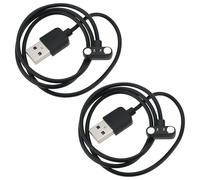 Be In Your Mind Caricabatterie Magnetico Da 2 Pezzi Compatibile Con Radley 11 Series Watch Charger T-Shaped 2-Pin 4.0mm Caricabatterie Magnetico Per Smartwatch Cavi Di Ricarica Da 60 Cm Nero