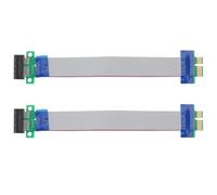 Be In Your Mind Cavo di Estensione Flessibile A Nastro Maschio-Femmina per Scheda Riser PCI-E 1X per Chassis di Altezza 1U 2U 20 Cm