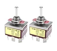 Be In Your Mind Interruttore a levetta TPDT a 9 pin E-TEN303 KN3C-303 a 3 posizioni, 2 pezzi