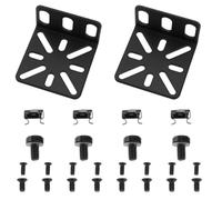 Be In Your Mind Kit di montaggio a rack regolabile per interruttore da 2 pezzi, distanza del foro regolabile 13-35 mm, compatibile con Buffalo Tech 17,3 pollici, compatibile con Cisco 45 x 44,5 x 25