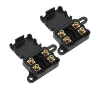 Be In Your Mind Portafusibile MIDI A 2 Vie Da 2 Pezzi Max. 150 A 32 V CC Supporto Per 2 Fusibili Automotive Barca Casa Mobile Veicolo Centro Dati Elettronica