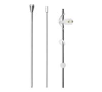 Be In Your Mind Set di 3 aste di scarico per lavello, con sfera in plastica, braccio di scarico, leve di collegamento per scarico a pressione, pezzo di ricambio