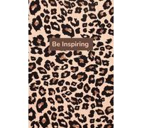 Be Inspired leopard print A5 notebook Dot Grid pages - creative - notes - journal
