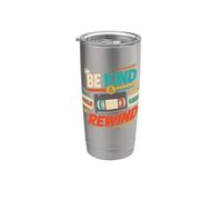 Be Kind and Rewind - Cassetta VHS retrò anni '80 e '90, nostalgia Bicchiere termico in acciaio inox doppia parete