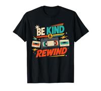 Be Kind And Rewind - Cassetta VHS retrò Anni '80 e '90, Nostalgia Maglietta
