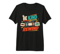Be Kind And Rewind - Cassetta VHS retrò Anni '80 e '90, Nostalgia Maglietta Premium