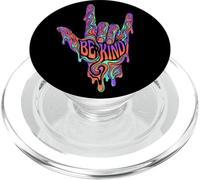 Be Kind ASL Lingua dei segni | Retro Groovy - Melting Art PopSockets PopGrip per MagSafe