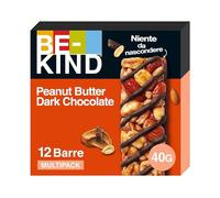 BE-KIND Barretta al Gusto di Burro di Arachidi e Cioccolato Fondente, Snack Senza Glutine, 1 Confezione x 12 Barrette da 40 g