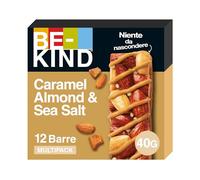 BE-KIND Barretta al Gusto di Mandorle Caramellate e Sale Marino, Snack senza Glutine, 1 Confezione x 12 Barrette da 40 g