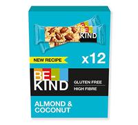 BE-KIND Barretta al Gusto di Mandorle e Cocco, Snack senza Glutine, 1 Confezione x 12 Barrette da 40 g