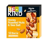 BE-KIND Barretta al Gusto di Mandorle Tostate, Miele e Sale Marino, Snack senza Glutine, 1 Confezione x 12 Barrette da 40 g