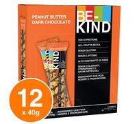 Be-Kind Barrette Energetiche Burro di Arachidi Cioccolato Frutta Secca 12x 40g