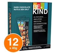 Be-Kind Barrette Energetiche Cioccolato Fondente Frutta Secca Sale Marino 12 40g