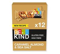 BE-KIND Barretta al Gusto di Mandorle Caramellate e Sale Marino, Snack senza Glutine, 1 Confezione x 12 Barrette da 40 g