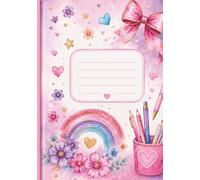 Be Kind Be Brave Be You: A5 Lined School Notebook for Girls Ages 5-10