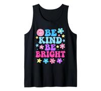 Be Kind Be Bright - Colorful Retro Cute Positive Vibes Kids Canotta