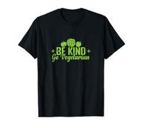 Be Kind Go Vegetariano Positivo Vegano Maglietta