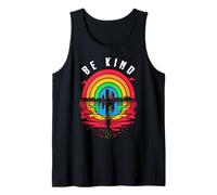 BE Kind LGBTQ Bandiera Gay Pride Mese Città LGBT Arcobaleno Lesbiche Canotta