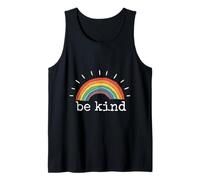 Be Kind Rainbow Positive Uplifting Messaggio Canotta