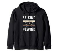 Be Kind Rewind Anni '90 Nostalgia Anni '80 Costume Party Cassette Felpa con Cappuccio