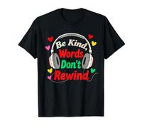 Be Kind Rewind Vintage Motivational Retro Positive Citazione Maglietta