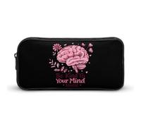 Be Kind to Your Mind Mental Health Matters Awareness - Astuccio per penne di grande capacità, astuccio per cancelleria, organizer per trucchi