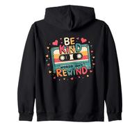 Be Kind Words Don't Rewind Retro Cassette Tape Classic Felpa con Cappuccio