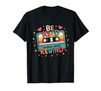 Be Kind Words Don't Rewind Retro Cassette Tape Classic Maglietta