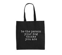 Be la Persona Il Cane Thinks You Are - Borsa Tote IN Tela - Divertente Cani Love