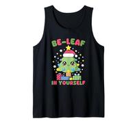 Be-Leaf in Yourself Kawaii Albero di Natale Gioco di Parole Canotta