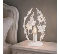Be Light Abatjour classica in metallo con decorazione di foglie e cristalli Eder [EEK: A+]