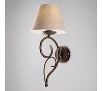 Be Light Applique lampada da parete dalle linee classiche con paralumi in tessut [EEK: A+]