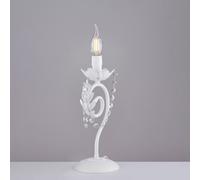 Be Light Lampada da tavolo in metallo con strass dalle linee classiche Damasco B [EEK: A+]