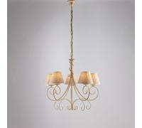 Be Light Lampadario grande dalle linee classiche con paralumi in tessuto Vienna [EEK: A+]