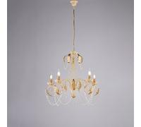 Be Light Lampadario medio in metallo con strass dalle linee classiche Damasco Av [EEK: A+]