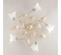 Be Light Plafoniera media con struttura linee classiche in metallo e diffusore i